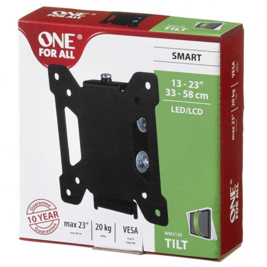 One For All WM2120 Soporte TV 13"/23" VESA 100x100 20Kg