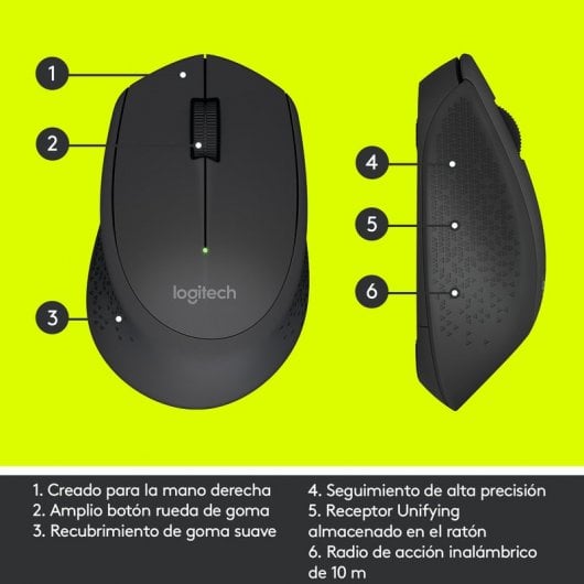 Logitech M280 mouse Mano destra RF Wireless Ottico 1000 DPI