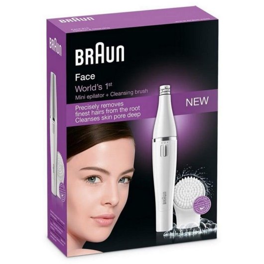 Depiladora Facial Braun Face 810 Sem Fios 1 Velocidade Wet & Dry