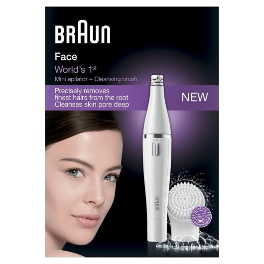 Depiladora Facial Braun Face 810 Sem Fios 1 Velocidade Wet & Dry