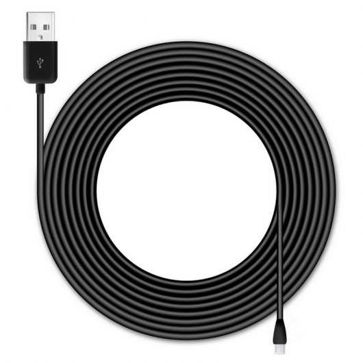 Cable USB 2.0 a MicroUSB 3 Metros Negro