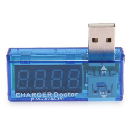 Comprobador/Medidor de Corriente y Voltaje USB