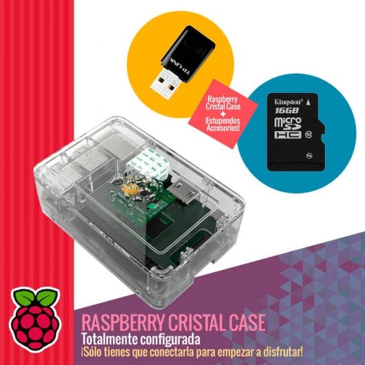 PcCom Raspberry Pi 2 16GB Cristal Case