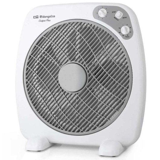 Ventoinha de Chão Orbegozo BF 0140 60W 40cm 3 Velocidades Ultra Silenciosa Temporizador Difusor Rotativo