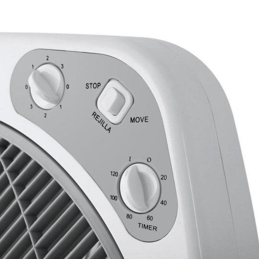 Ventoinha de Chão Orbegozo BF 0140 60W 40cm 3 Velocidades Ultra Silenciosa Temporizador Difusor Rotativo