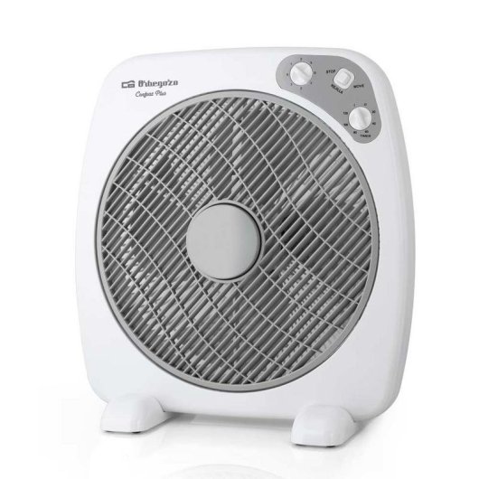 Ventoinha de Chão Orbegozo BF 0140 60W 40cm 3 Velocidades Ultra Silenciosa Temporizador Difusor Rotativo