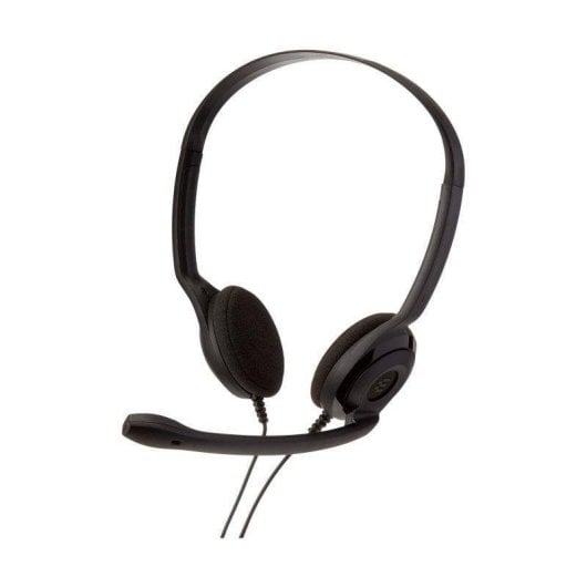 Casque Epos PC 3 Chat filaire double jack 3,5 mm pour télétravail avec Réduction de Bruit Noir