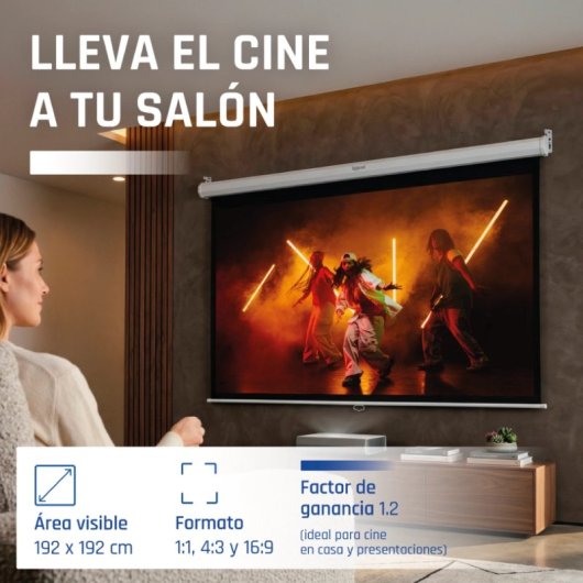iggual Manual Screen 4:3 112" 200x200 cm
