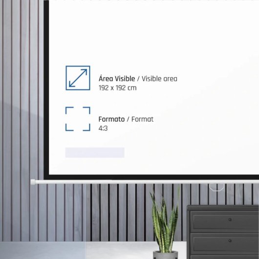 iggual Manual Screen 4:3 112" 200x200 cm