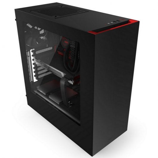 NZXT S340 USB 3.0 Con Ventana Negra/Roja
