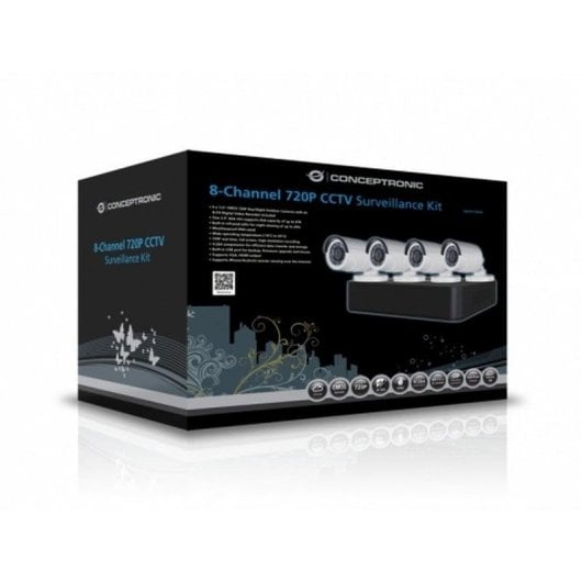 Conceptronic Kit de Videovigilancia 8 canales + 1TB HDD