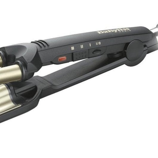 Fer Triple BaByliss C260E Céramique et Titane 15mm 160-200°C 3 Températures Arrêt Automatique Noir et Argent