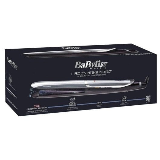 Prancha de Cabelo Cerâmica BaByliss ST387E 235ºC 6 Definições Iónica Wet & Dry Preto