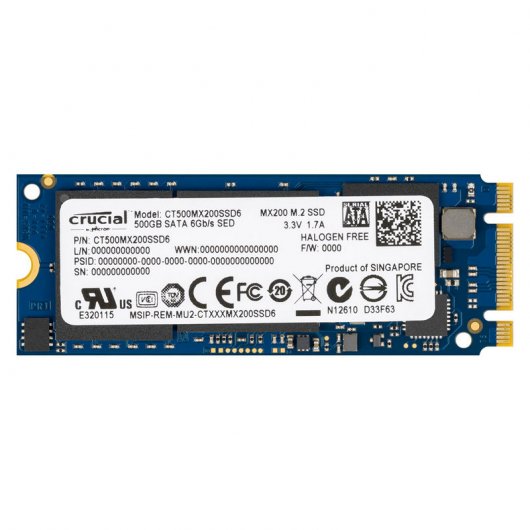 Crucial MX200 500GB M.2 Type 2260