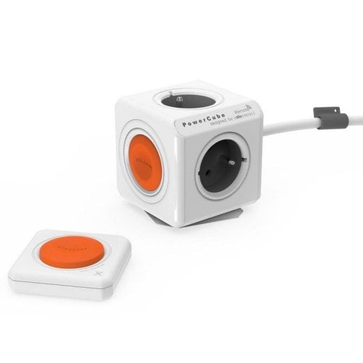 PowerCube Remote Regleta 4 Tomas Naranja