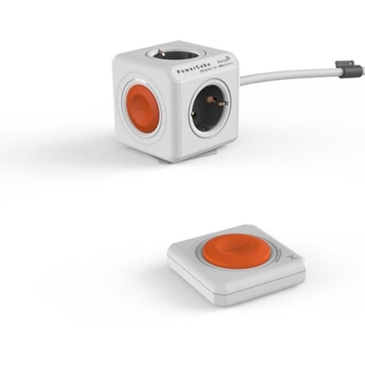 PowerCube Remote Regleta 4 Tomas Naranja