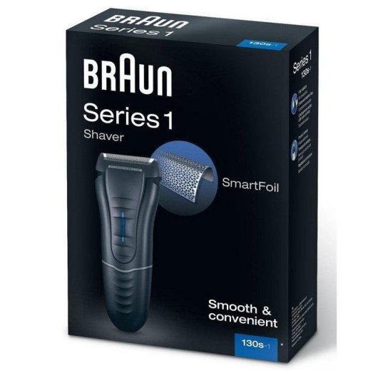 Rasoir pour Visage Braun Series 1 130s-1 Filaire Sec 1 Grille Tondeuse Précision