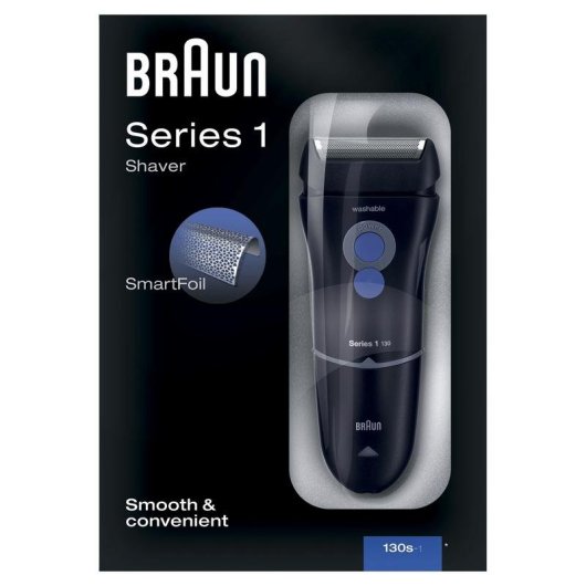 Rasoir pour Visage Braun Series 1 130s-1 Filaire Sec 1 Grille Tondeuse Précision