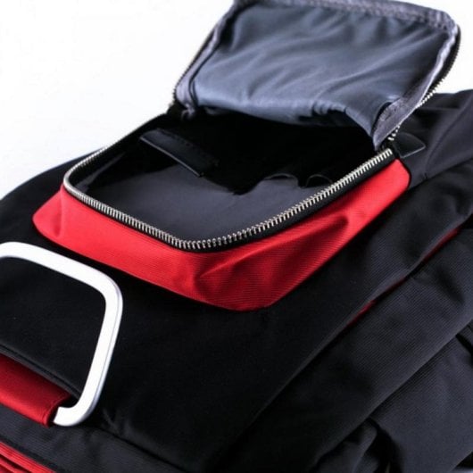 Maletín Approx appNBST15x Para Portátil de 15.6" Nylon Multi-Compartimentos Negro/Rojo