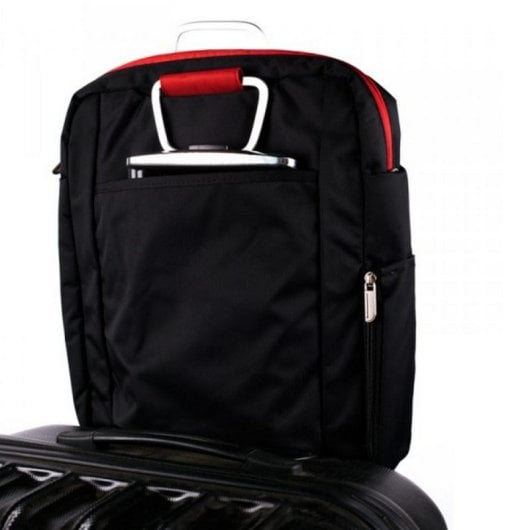 Maletín Approx appNBST15x Para Portátil de 15.6" Nylon Multi-Compartimentos Negro/Rojo