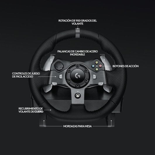 Logitech G920 Driving Force Volante e Pedais para Xbox Series/Xbox One/PC/Mac Preto