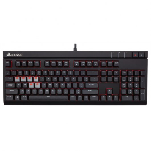 Corsair Strafe Teclado Mecánico LED Rojo Cherry MX Red