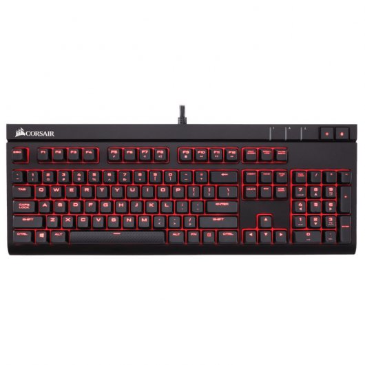 Corsair Strafe Teclado Mecánico LED Rojo Cherry MX Red