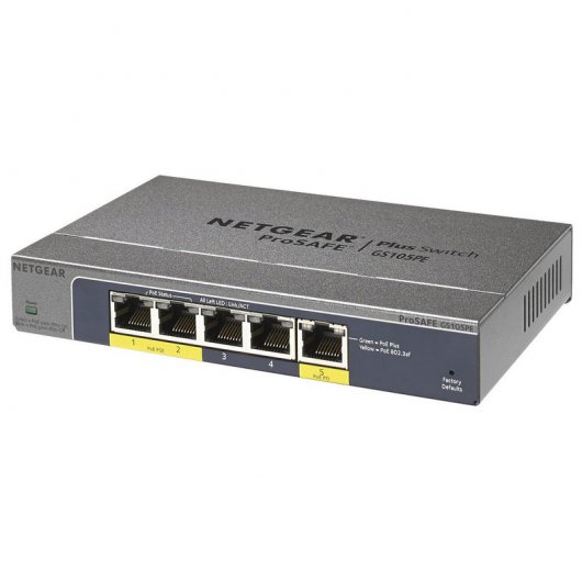 Netgear GS105PE ProSafe Switch 5 Puertos Gigabit