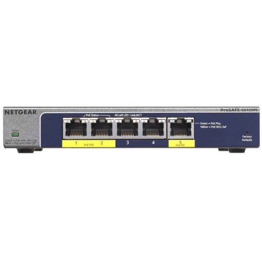 Netgear GS105PE ProSafe Switch 5 Puertos Gigabit