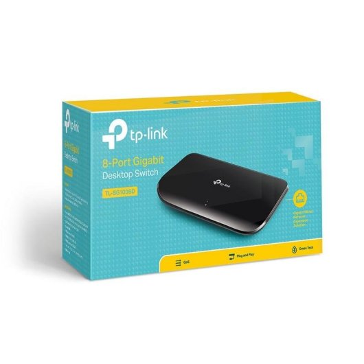 Switch TP-Link TL-SG1008D 8 Portas Gigabit Ethernet Eficiente