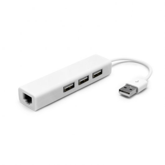 Adaptador USB a Ethernet con HUB 3x USB