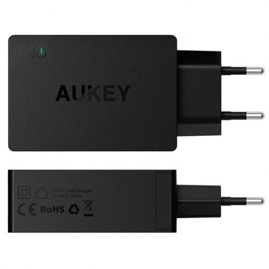 Aukey PA-T2 Quick Charge 2.0 Cargador Pared 2+1 USB