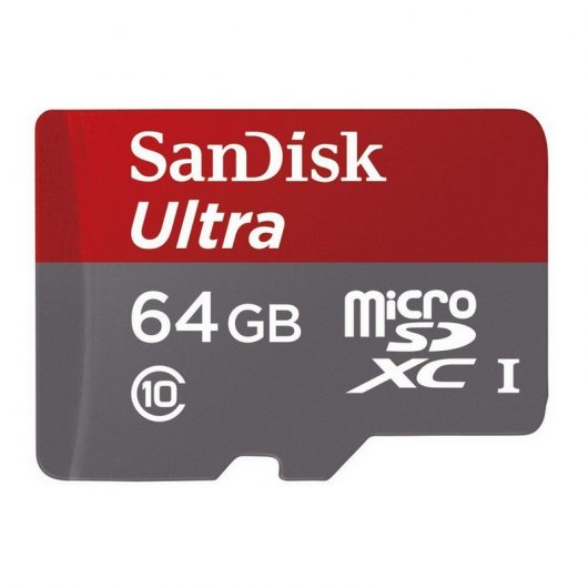 SanDisk MicroSDXC 64GB Ultra Android Clase 10 80MB/s