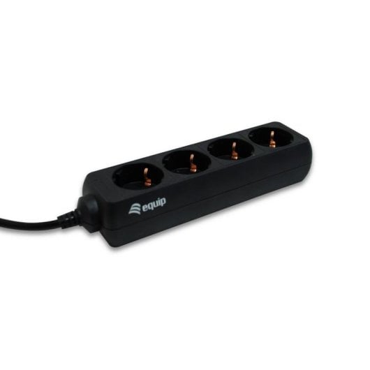 Régua de tomadas Equip 333281 4 tomadas cabo 1,1 m preto