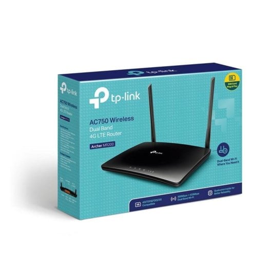 Router TP-Link Archer MR200 4G LTE Wi-Fi 5 733 Mbps Doble Banda SIM