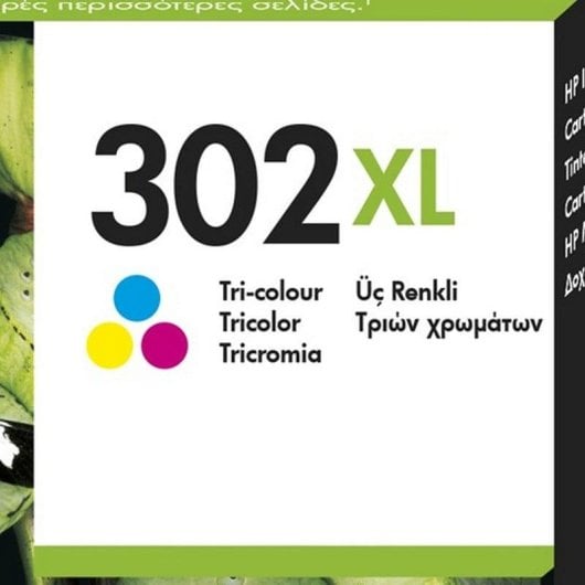 Cartuccia per Stampanti HP 302XL Alta Capacità Tricolore Originale