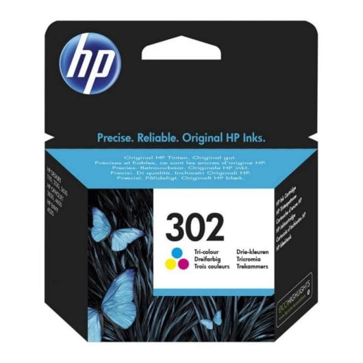 Cartouche d'encre HP 302 Tricolore 4 ml Impression jet d'encre 165 pages