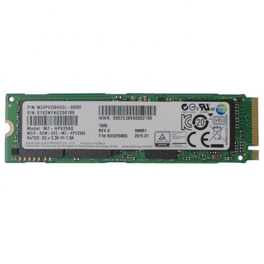 Samsung SM951-NVMe M.2 SSD 256GB