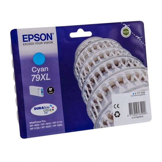 Epson 79XL Cian WF-4630DWF/WF-4640DTWF/WF-5110DW