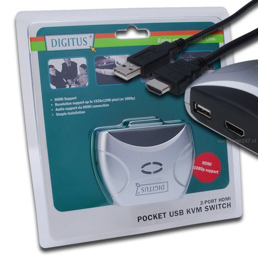 Digitus Mini KVM Switch USB/HDMI