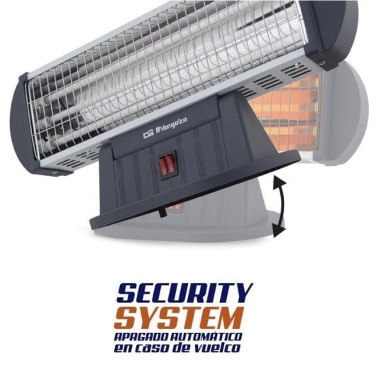 Elektrisches Quarzheizgerät Orbegozo BP 0204 1.200W mit Kippschutz