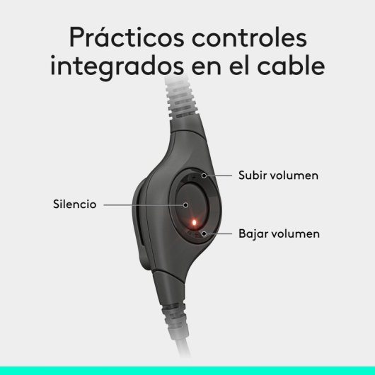 Logitech H390 Auriculares Estéreo con Micrófono con Supresión de Ruido USB-A funciona con Chromebook