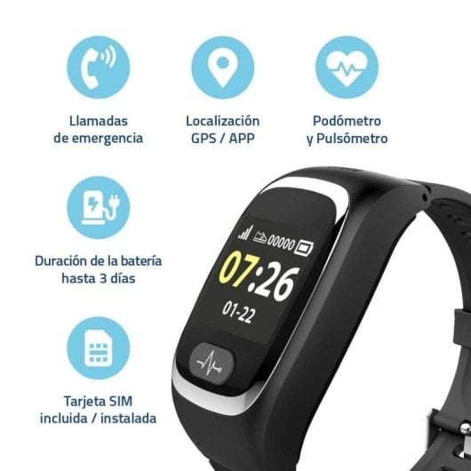 Tracmi B6 Reloj con Llamadas SOS y Localizador GPS