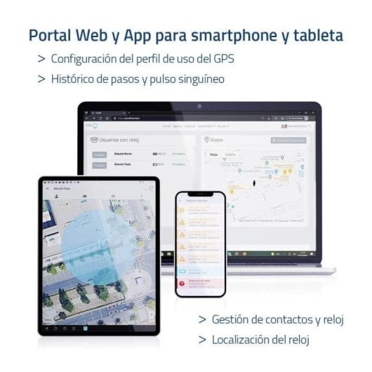 Tracmi B6 Reloj con Llamadas SOS y Localizador GPS