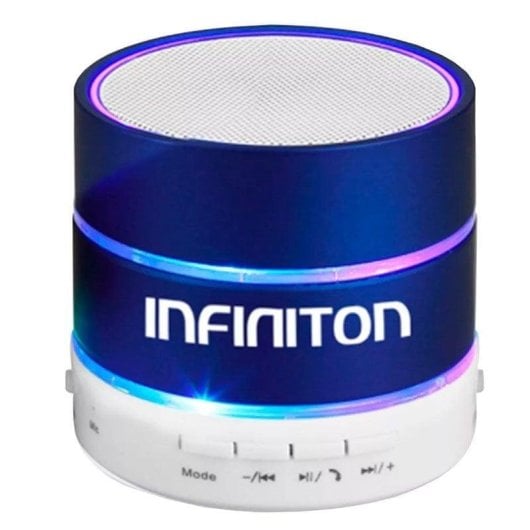 Altavoces Infiniton Bluetooth Portátil 3W con AUX y Radio FM Azul