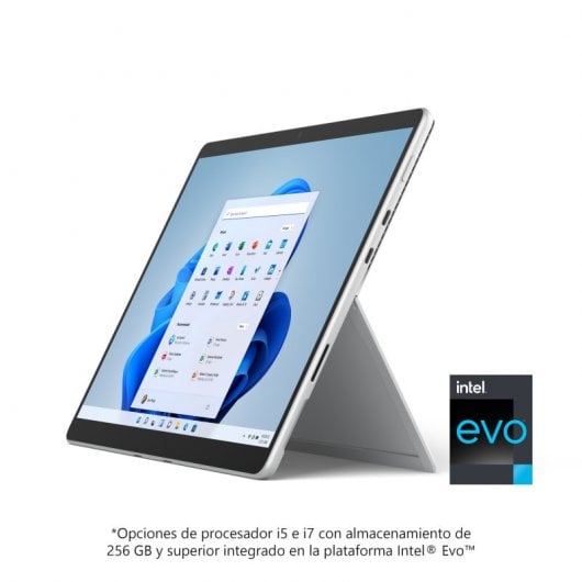 Microsoft Surface Pro 8 Intel Evo Core i7-1185G7/16GB/256GB SSD/13" Táctil Platino