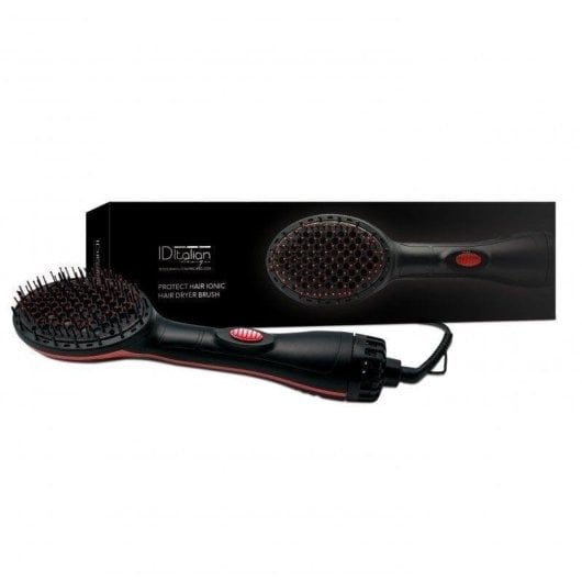 Brosse Soufflante Italian Design 1000W ionique Air Froid Câble Rotatif Noir