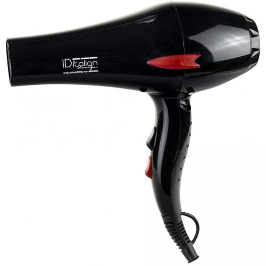 Asciugacapelli Italian Design GTI 2600 Plus Professionale 2200W con Diffusore e Accessori Nero