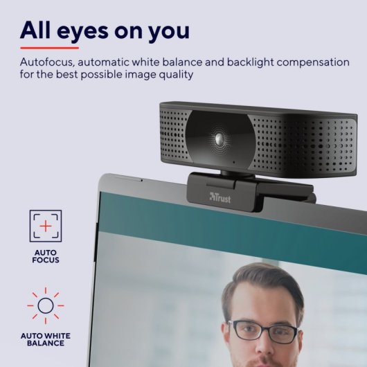 Trust TW-350 Webcam 3840 x 2160 Pixel USB 2.0 Schwarz