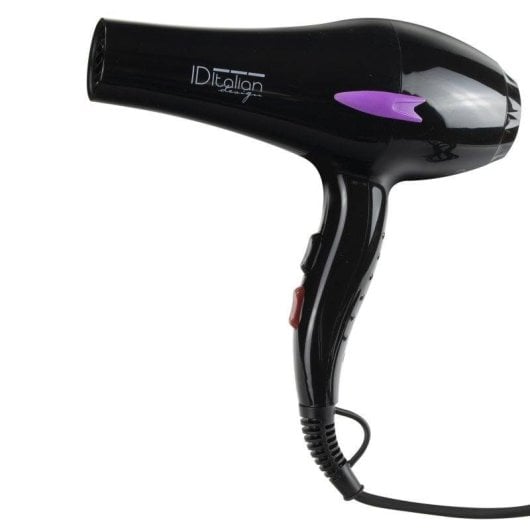 Sèche-cheveux Italian Design Ionic Elite Professionnel 2200W Ionique 2 Vitesses Noir